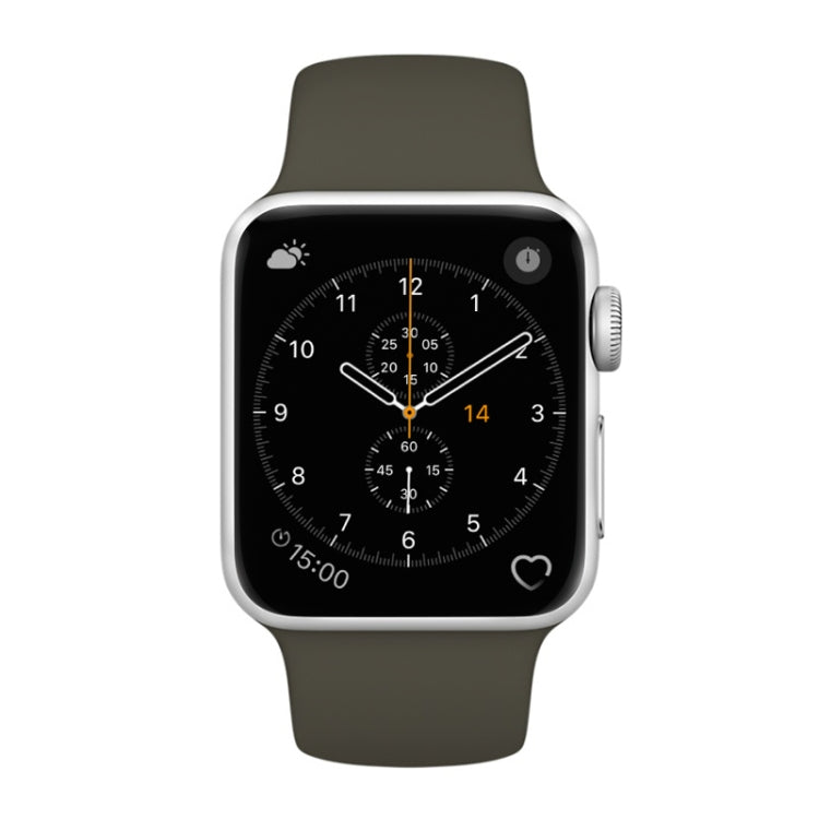 For Apple Watch Series 3 & 2 & 1 38mm Fashion Simple Style Silicone Wrist Watch Band