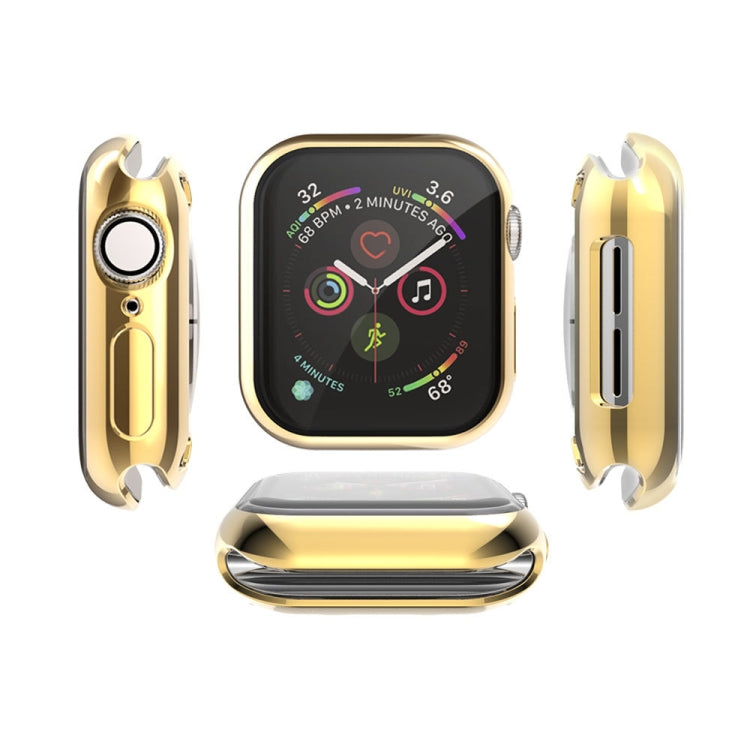 Full Coverage Plating TPU Case For Apple Watch Series 6 / 5 / 4 / Watch SE 40mm