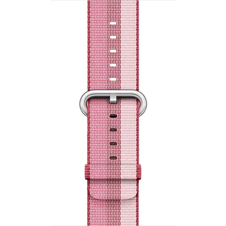 For Apple Watch 42mm Stripe Woven Nylon Watch Band