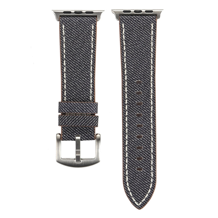 For Apple Watch Series 10 42mm / 9&8&7 41mm / SE 3&SE 2&6&SE&5&4 40mm / 3&2&1 38mm Simple Fashion Genuine Leather Cowboy Pattern Watch Band