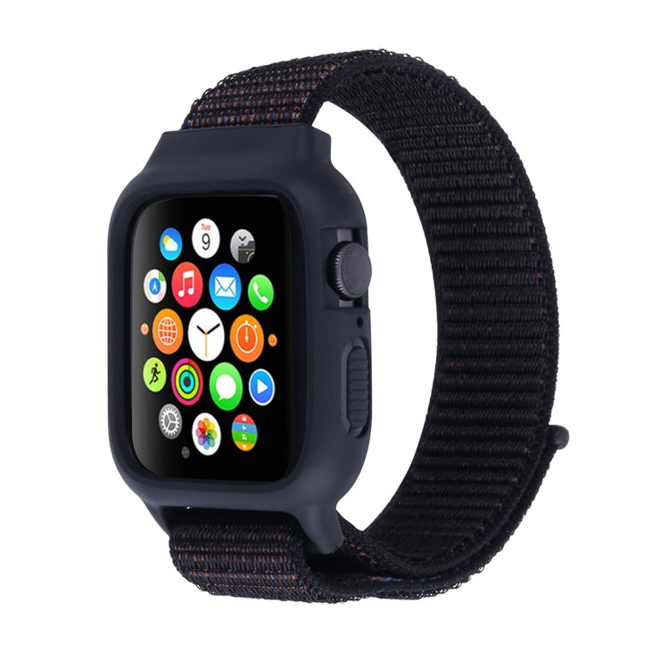 For Apple Watch Ultra 49mm&Watch Ultra 2 49mm / Series 10 46mm / 9&8&7 45mm / SE 3&SE 2&6&SE&5&4 44mm / 3&2&1 42mm Nylon Watch Band with Hook and Loop Fastener