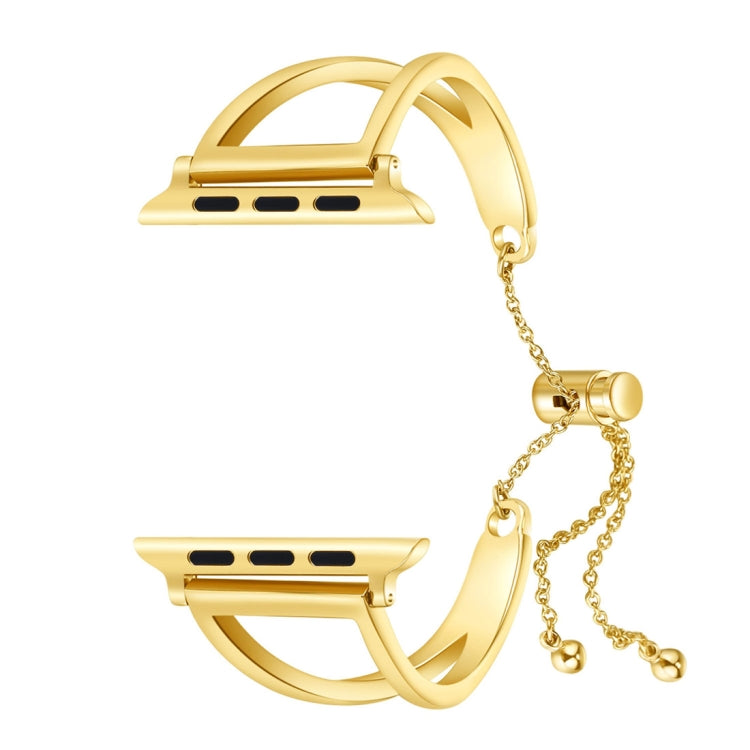 Letter V Shape Bracelet Metal Wrist Watch Band with Stainless Steel Buckle for Apple Watch Series 10 42mm / 9&8&7 41mm / SE 3&SE 2&6&SE&5&4 40mm / 3&2&1 38mm