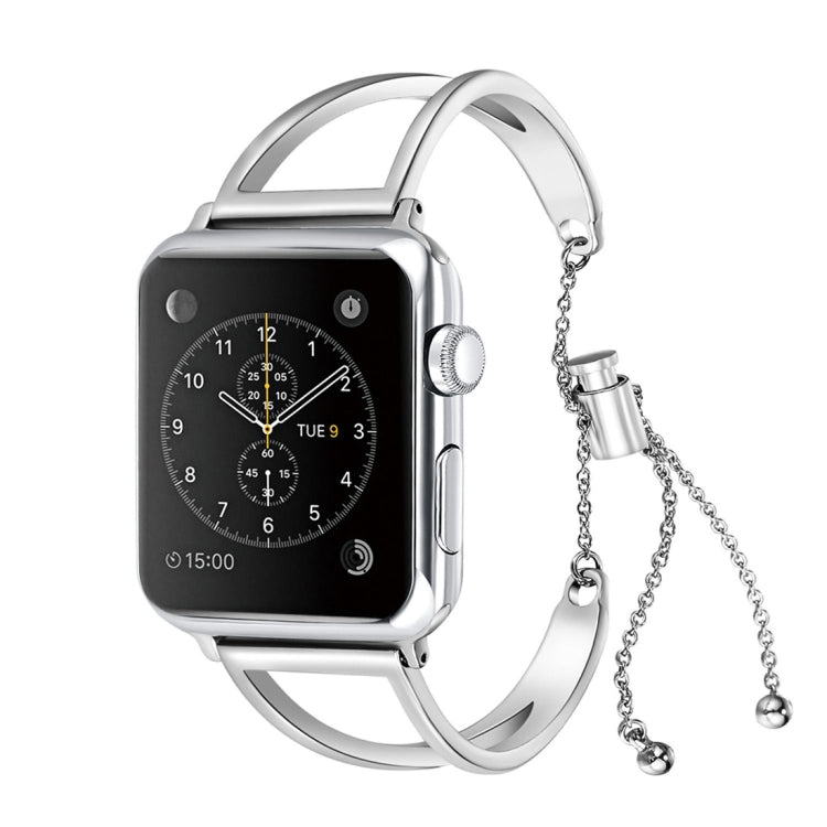 Letter V Shape Bracelet Metal Wrist Watch Band with Stainless Steel Buckle for Apple Watch Series 10 42mm / 9&8&7 41mm / SE 3&SE 2&6&SE&5&4 40mm / 3&2&1 38mm