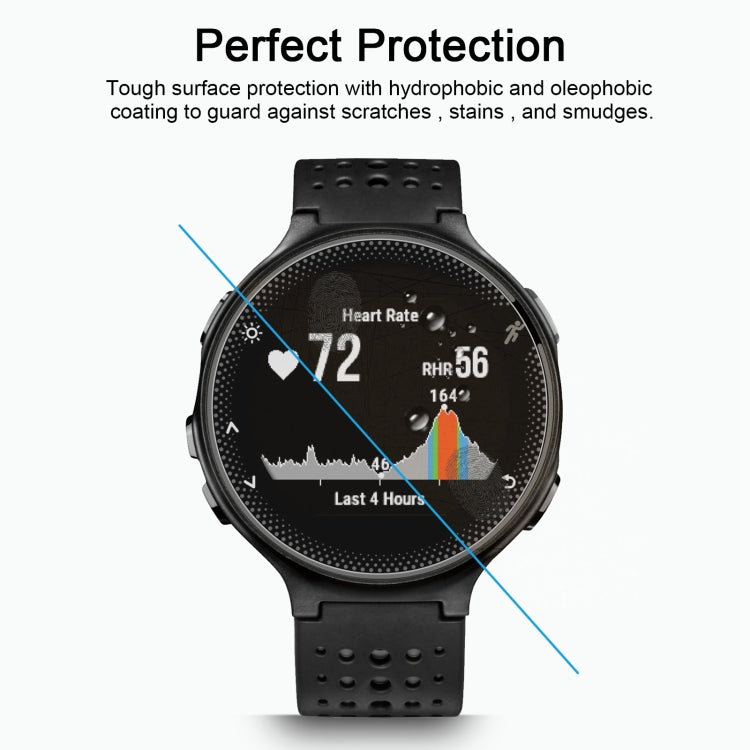 For Garmin Forerunner 235 Lite 0.26mm 2.5D 9H Tempered Glass Film Screen Protector