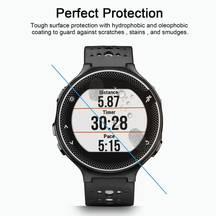For Garmin Forerunner 235 0.26mm 2.5D 9H Tempered Glass Film Screen Protector
