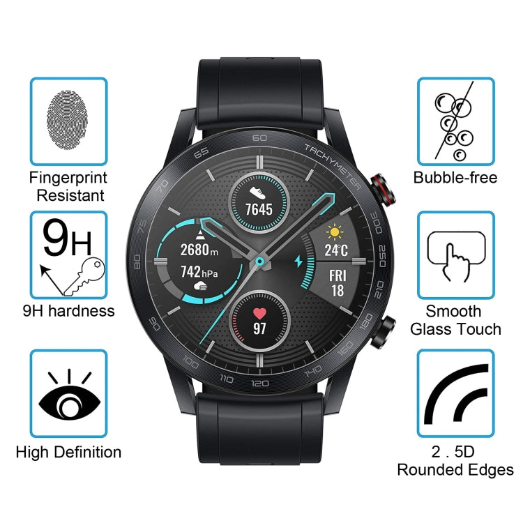 For Huawei Honor Magic Watch2 0.26mm 2.5D 9H Tempered Glass Film Screen Protector