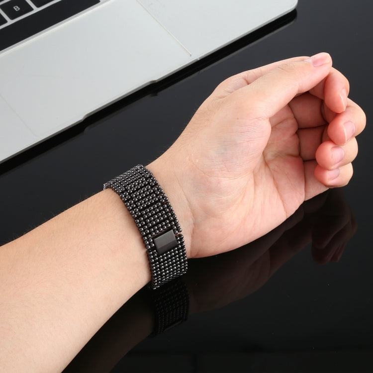 For Apple Watch Series 7 41mm / 6 & SE & 5 & 4 40mm / 3 & 2 & 1 38mm Nine Beads Stainless Steel Wrist Strap Watch Band