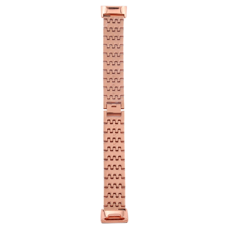 For Fitbit Charge 3 Diamond-studded Stainless Steel Watch Band