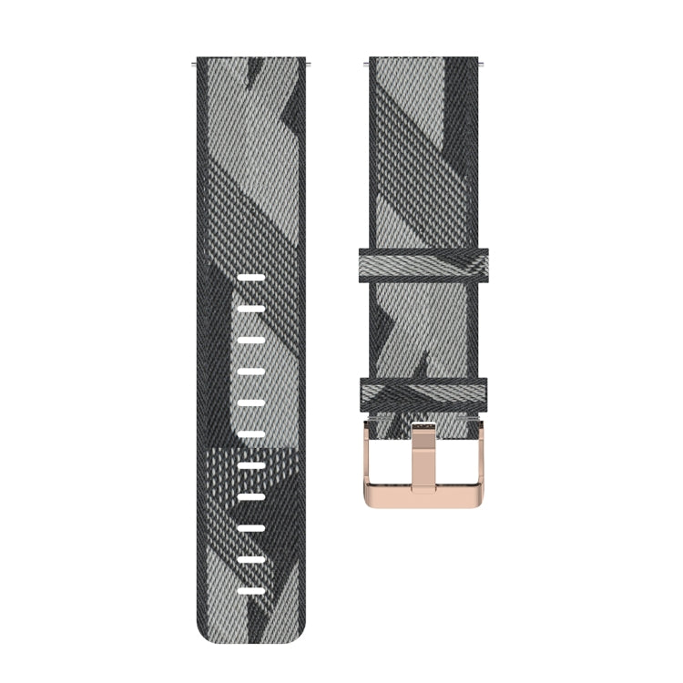 23mm Stripe Weave Nylon Wrist Strap Watch Band for Fitbit Versa 2, Fitbit Versa, Fitbit Versa Lite, Fitbit Blaze
