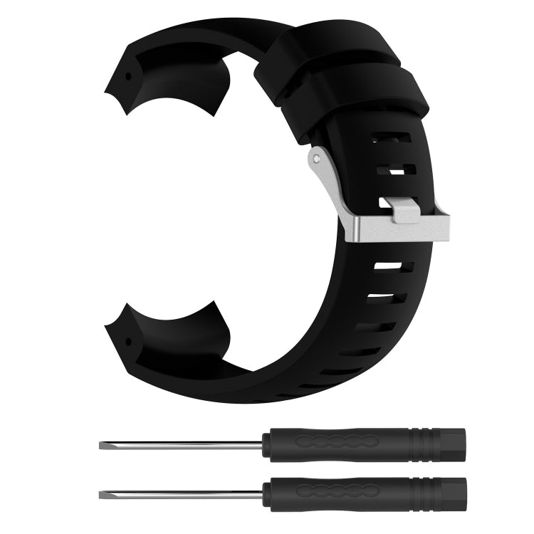 Silicone Watch Band for SUUNTO Core ALU Black