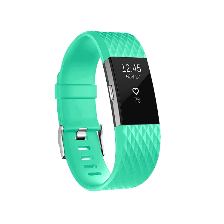 Diamond Pattern Adjustable Sport Watch Band for FITBIT Charge 2, Size: L, 12.5x8.5cm