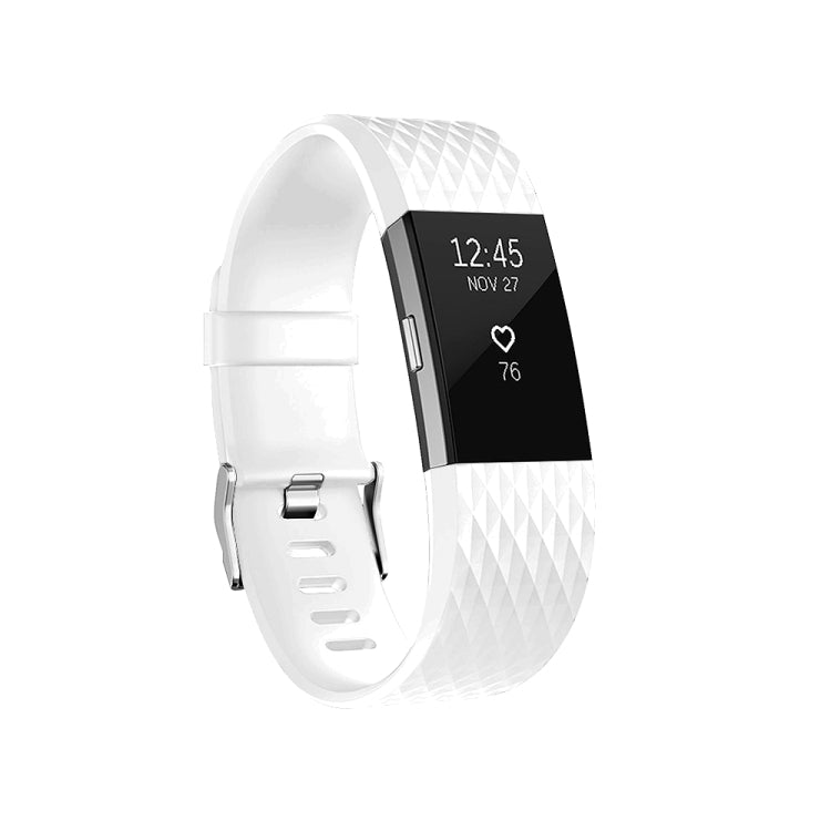 Diamond Pattern Adjustable Sport Watch Band for FITBIT Charge 2, Size: L, 12.5x8.5cm