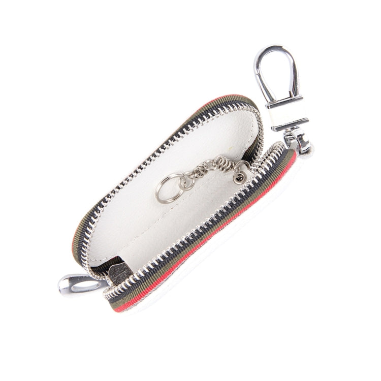 Universal Leather Crocodile Texture Waist Hanging Zipper Wallets Key Holder Bag (No Include Key)