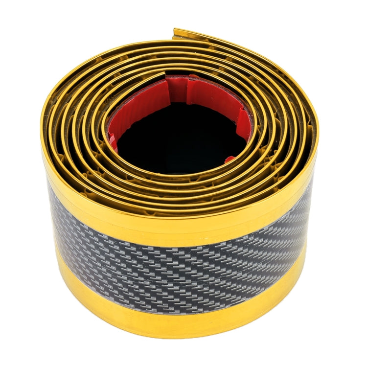 Universal Electroplate Carbon Fibre Car Door Threshold Decoration Strip Decorative Sticker, Size : 5CM x 2M