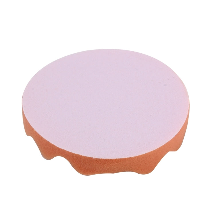 2 PCS Car Wax Sponge Round and Wavy Shape Sponge High-density Waxing Sponge,Size:15 x 15cm