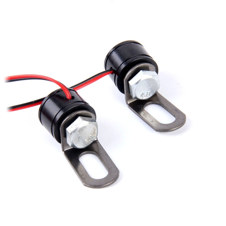 2 PCS 12V 3W Eagle Eyes LED Strobe Light For Motorcycle ,Wire Length: 90cm