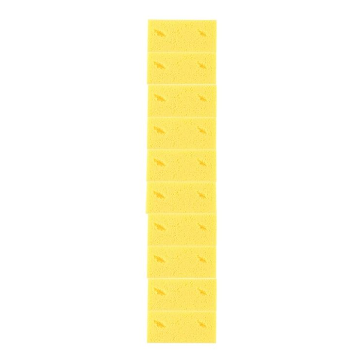 Car Care Wear-resistant Brown Soft Sponge Car Wash Cleaning Pad(Yellow)