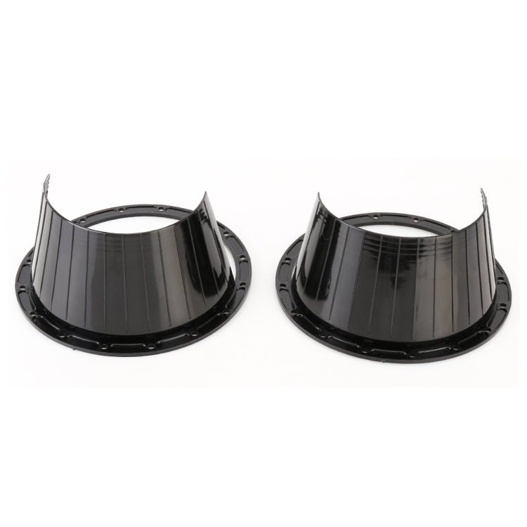 2 PCS 6.5 inch Car Auto Loudspeaker Plastic Waterproof Cover with Protective Cushion Pad, Inner Diameter: 14.5cm