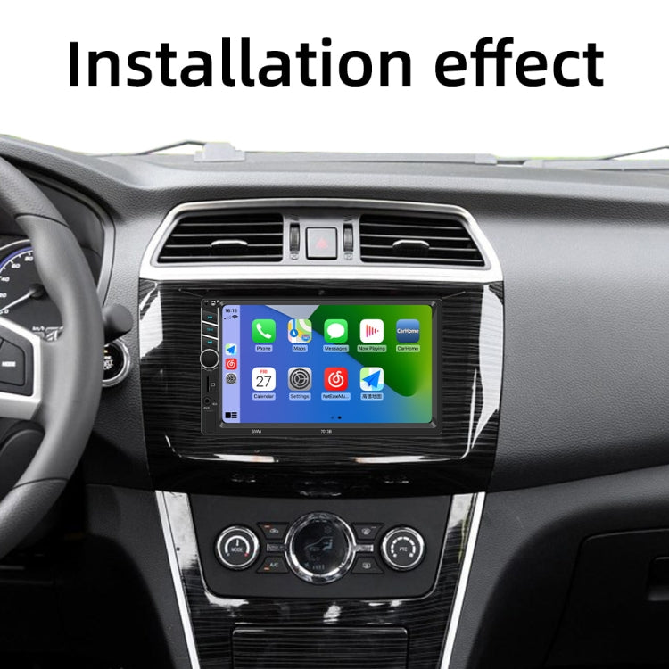 7013B HD 7 inch Car Radio Receiver MP5 Player, Support FM & Bluetooth & TF Card & Phone Link & Wired Carplay