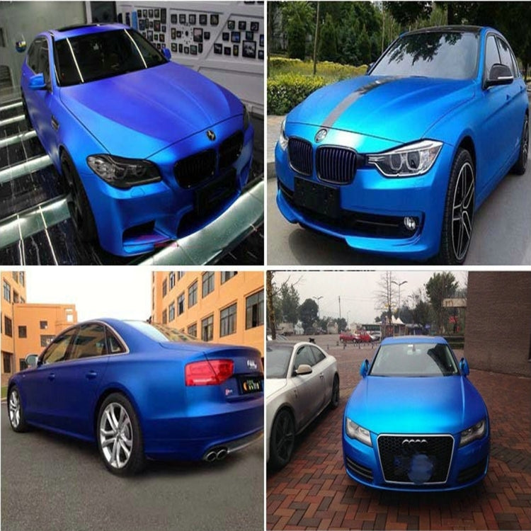 5m * 0.5m Ice Blue Metallic Matte Icy Ice Car Decal Wrap Auto Wrapping Vehicle Sticker Motorcycle Sheet Tint Vinyl Air Bubble Free