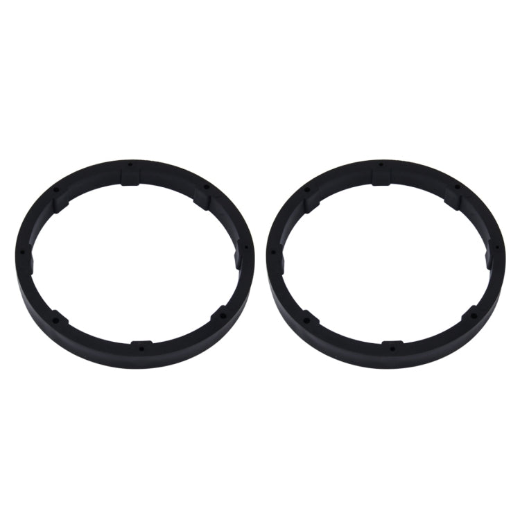 2 PCS 6.5 inch Car Auto ABS Loudspeaker Base Protection Solid Cover Holder Mat, Inner Diameter: 14.5cm