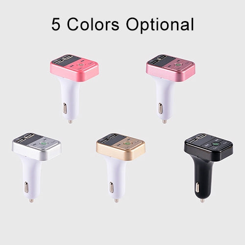 B2 Dual USB Charging Bluetooth FM Transmitter MP3 Music Player Car Kit, Support Hands-Free Call & TF Card & U Disk
