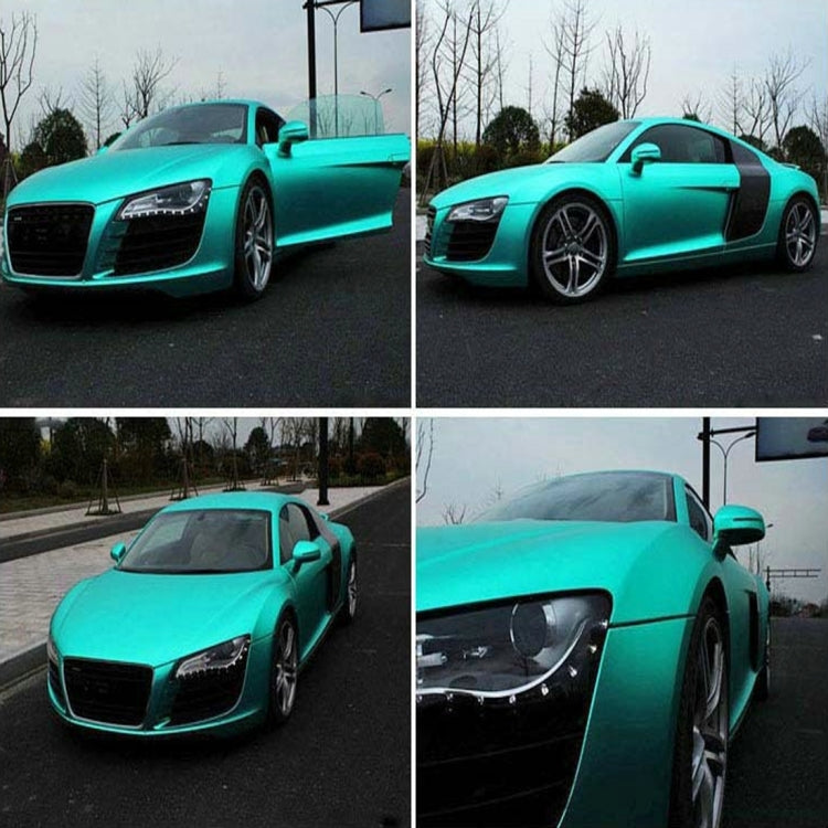 1.52m x 0.5m Ice Blue Metallic Matte Icy Ice Car Decal Wrap Auto Wrapping Vehicle Sticker Motorcycle Sheet Tint Vinyl Air Bubble Free