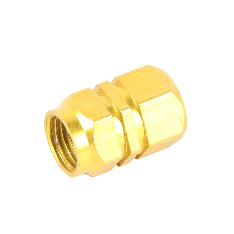 4PCS SA Metal Plated Hexagon Shape Universal Tire Valve Stem Cap