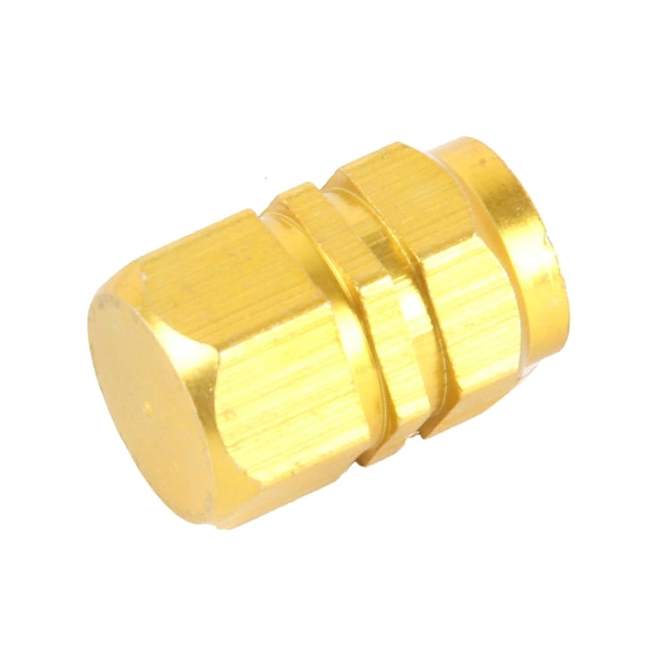 4PCS SA Metal Plated Hexagon Shape Universal Tire Valve Stem Cap