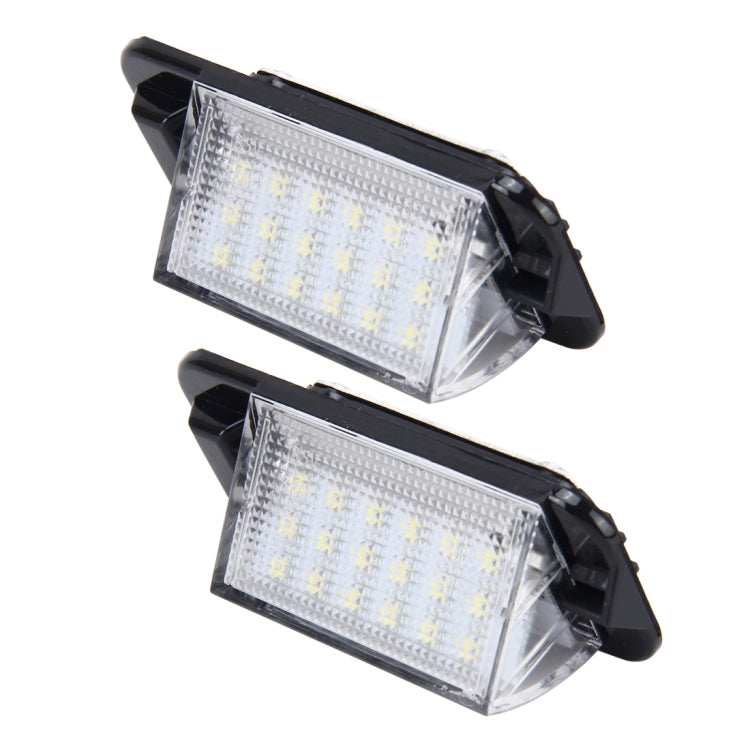 2 PCS License Plate Light with 18 SMD-3528 Lamps for BMW E36(1992-1998),2W 120LM,6000K, DC12V (White Light)