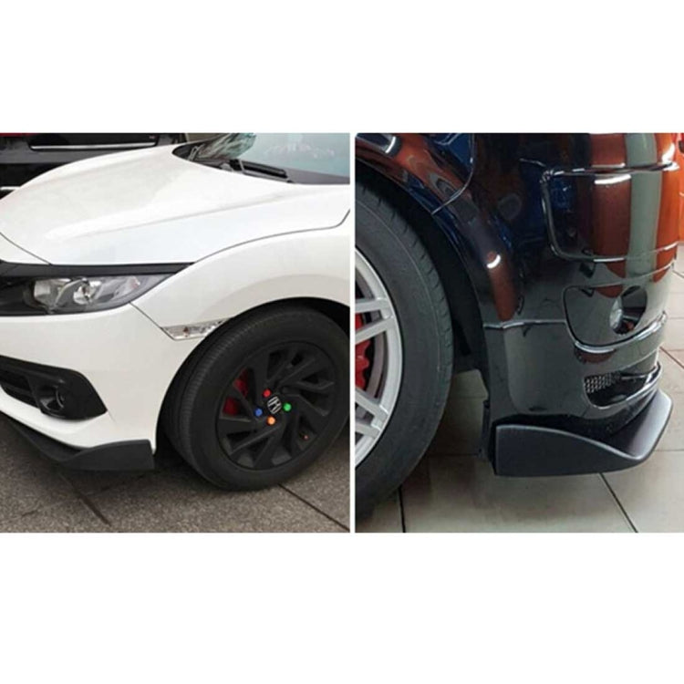 2 PCS Universal Fit Car Front Bumper Spoiler Lip Splitter Diffuser SUV ABS Front Shovel, Length: 68cm