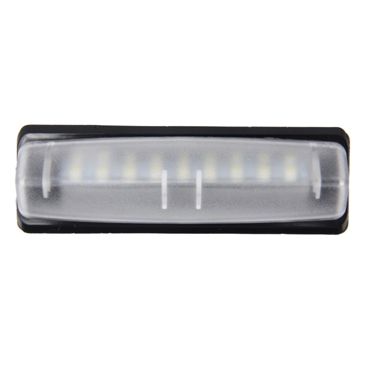 2 PCS License Plate Light with 18 SMD-3528 Lamps for Toyota,2W 120LM,6000K, DC12V(White Light)