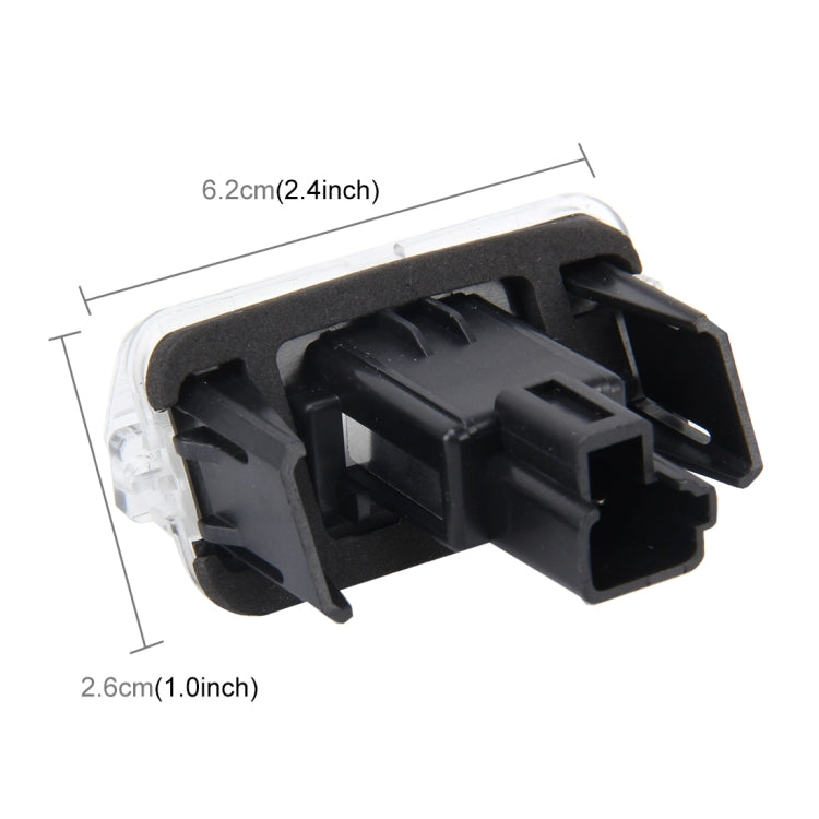 2 PCS License Plate Light with 18 SMD-3528 Lamps for Toyota,2W 120LM,6000K, DC12V(White Light)