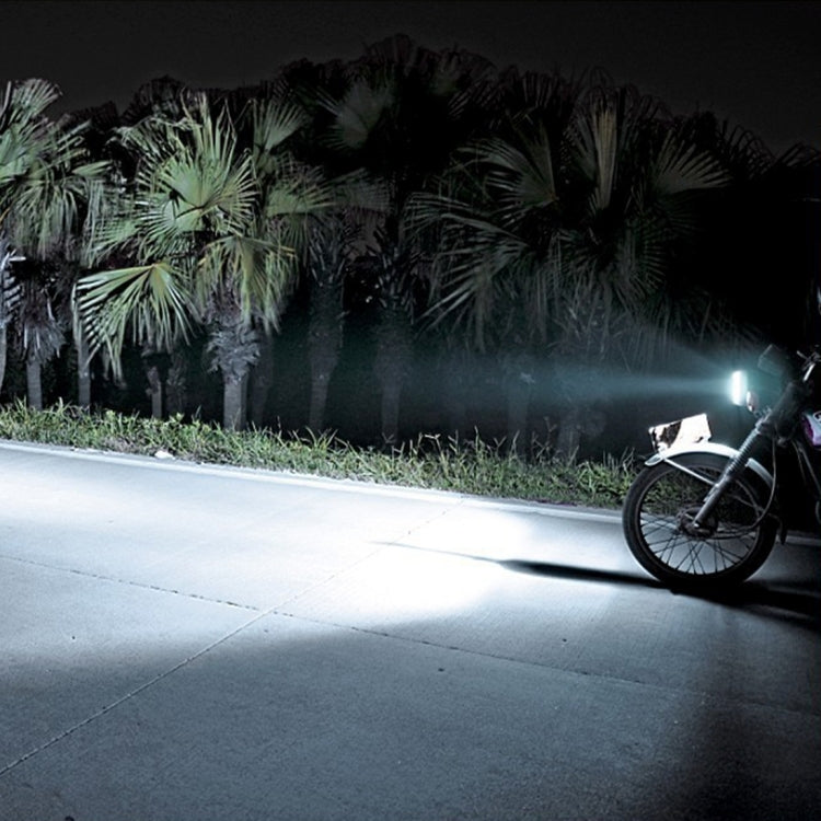 H4 HS1 Motorcycle Headlamps COB Spotlights Electric Car Fog Lights 6000K 20W 2600LM 5000Hours(White Light)