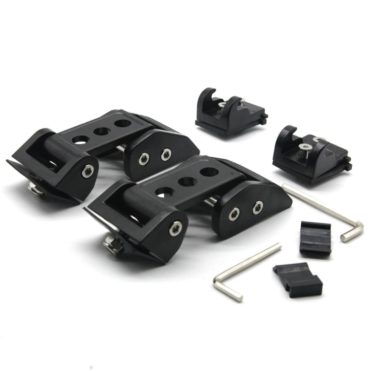 2 PCS Car Three Holes Hood Latch Locking Catch Buckle Engine Cover for Jeep Wrangler JK 2007-2017