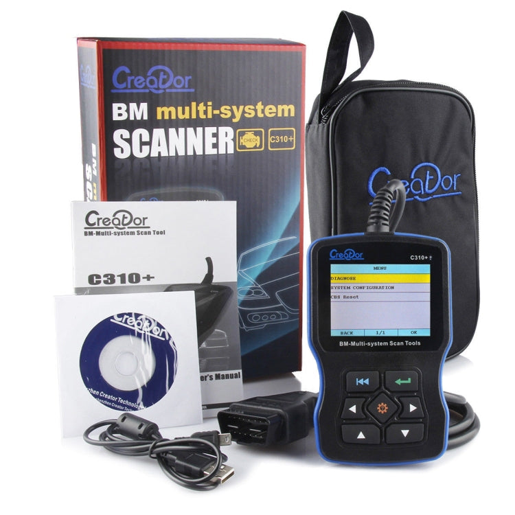 Creator C310+ V7.6 Car OBD2 Scanner Car Diagnostic Tool OBD 2 Automotive Scanner for BMW