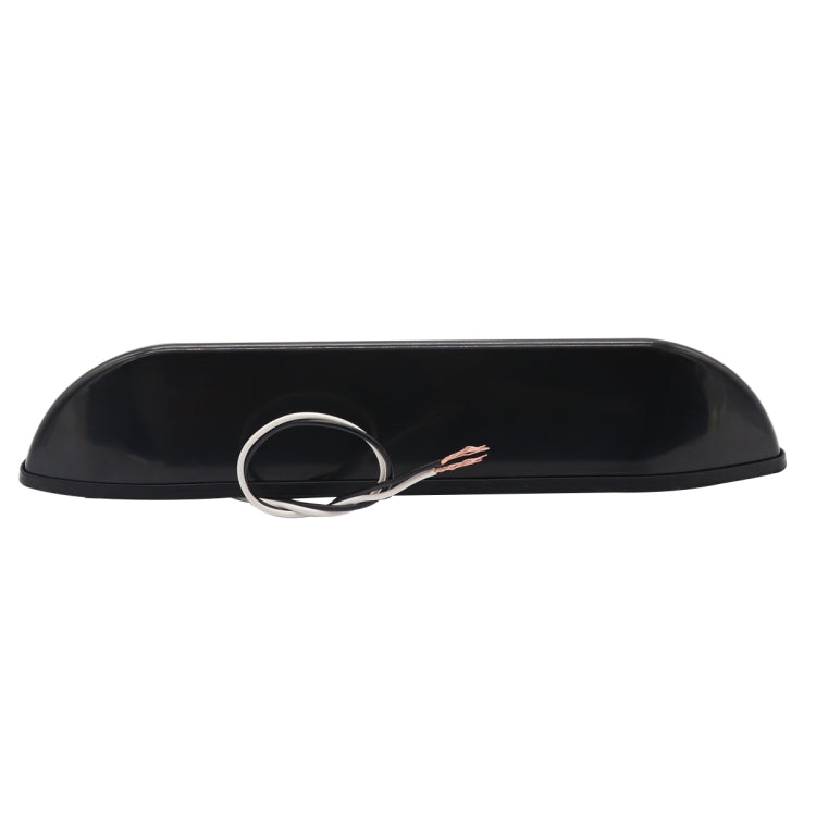 DC 12V 2.6W 6000K IP67 Marine RV Waterproof LED Stair Deck Dome Light Ceiling Lamp, Black Shell and Rubber Base
