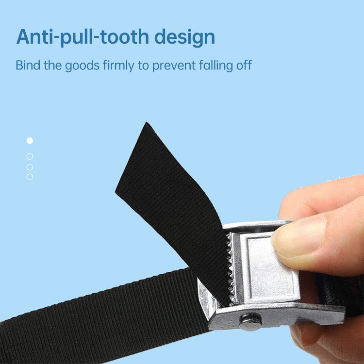 Car Tension Rope Luggage Strap Belt Auto Car Boat Fixed Strap with Alloy Buckle,Random Color Delivery, Size: 25mm x 1m