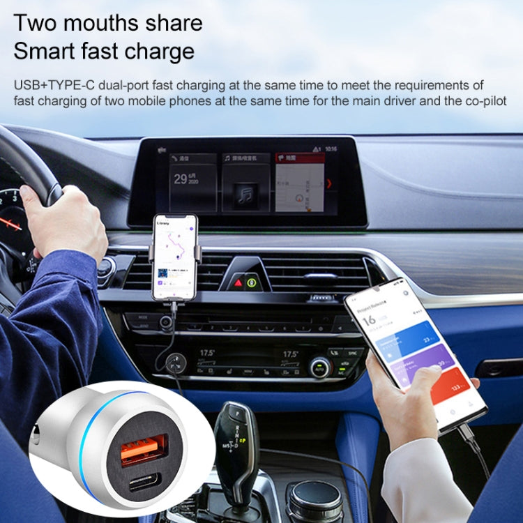 ACC-581 PD 20W + QC3.0 Type-C / USB-C + USB Fast Charging Car Charger