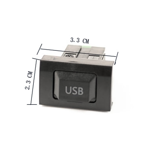 Car Center Console CD Reserved Position Modified 3.3 x 2.3cm USB Interface Conversion Cable for Volkswagen / Audi / Skoda, Cable Length: 1m
