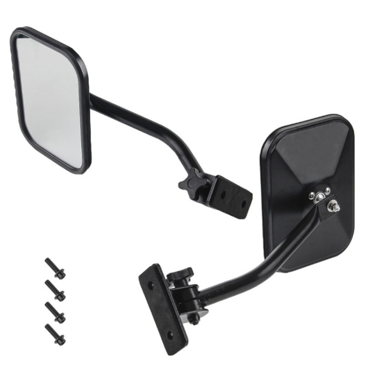 SF-JP-003 Pair Car Side Door Rearview Mirror Adjustable Shape Angle Lens Blind Spot Exterior Mirror for Jeep Wrangler