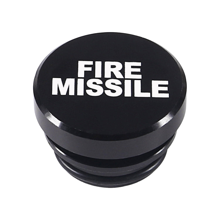 2 PCS Car / Motorcycle FIRE MISSILE Letter Metal Cigarette Lighter Dust Cover
