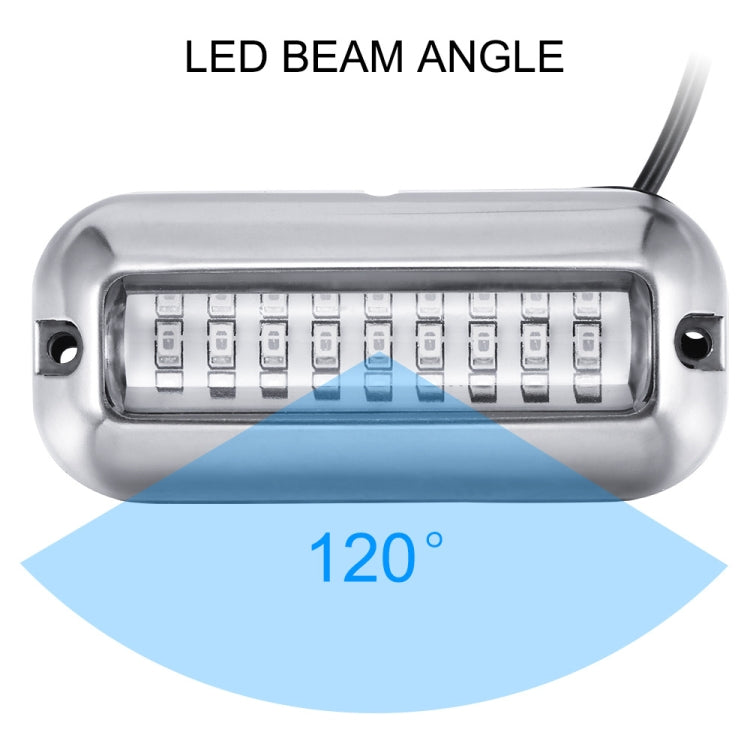 2 PCS MK-027 Ship / Yacht 10-30V 27LEDs Waterproof Stainless Steel Underwater Light