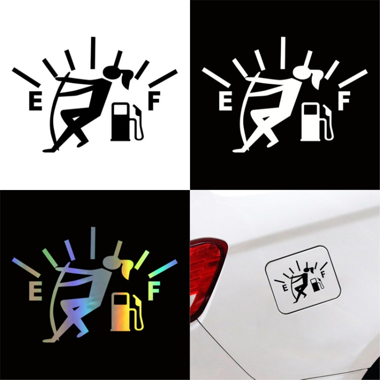 Female Pull Fuel Tank Pointer To Full Hellaflush Reflective Vinyl Car Sticker