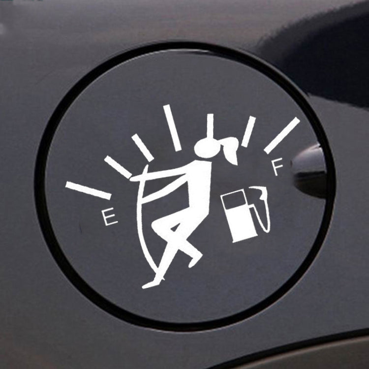 Female Pull Fuel Tank Pointer To Full Hellaflush Reflective Vinyl Car Sticker