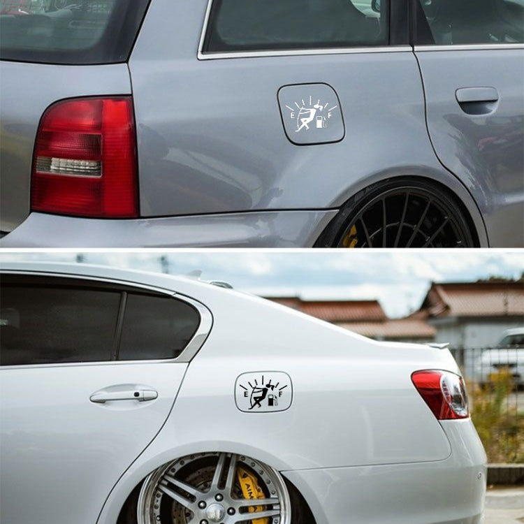 Female Pull Fuel Tank Pointer To Full Hellaflush Reflective Vinyl Car Sticker