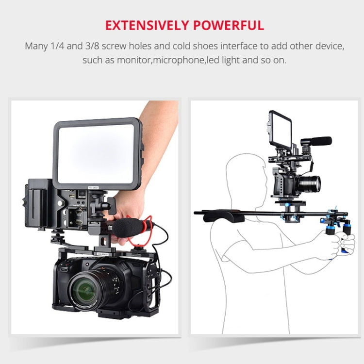 YELANGU C9-A YLG0911A Handle Video Camera Cage Stabilizer for DJI BMPCC 4K