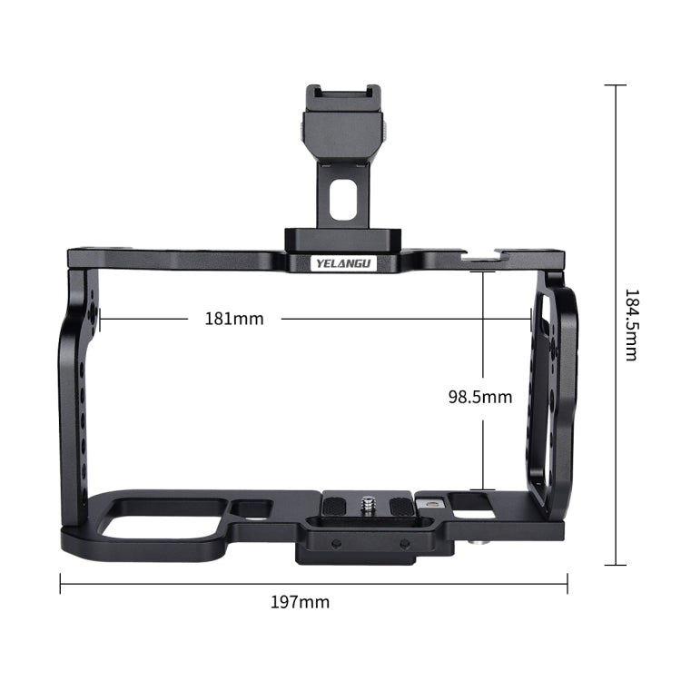 YELANGU C9-A YLG0911A Handle Video Camera Cage Stabilizer for DJI BMPCC 4K