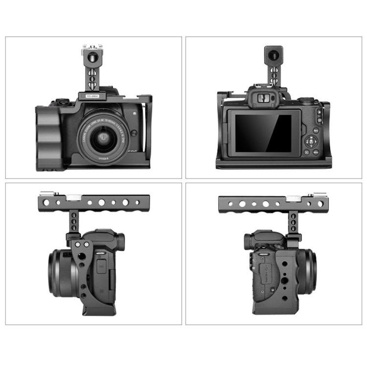 YELANGU C14 YLG0714A Video Camera Cage Stabilizer with Handle for Canon EOS M50