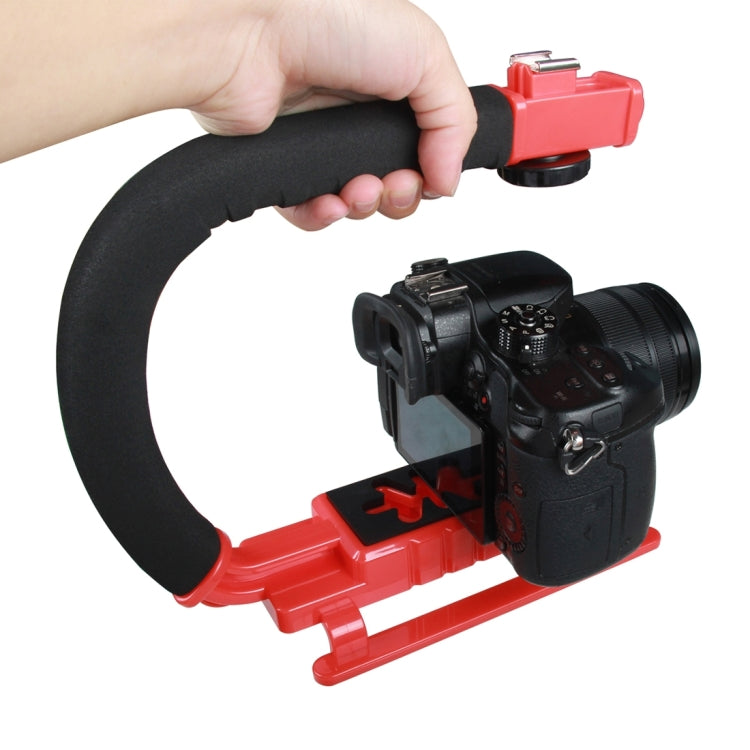 YELANGU S2-1 C-shaped Video Handle DV Bracket Stabilizer for All SLR Cameras and Home DV Camera